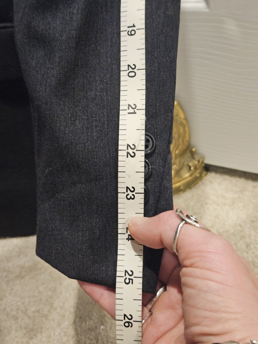 Men's Classic Charcoal Two-Button Blazer Suit Set Jos. A. Banks - Picture 11 of 11